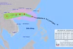 Forecast of the movement direction of super Typhoon Ragasa. (Photo: nchmf.gov.vn) 