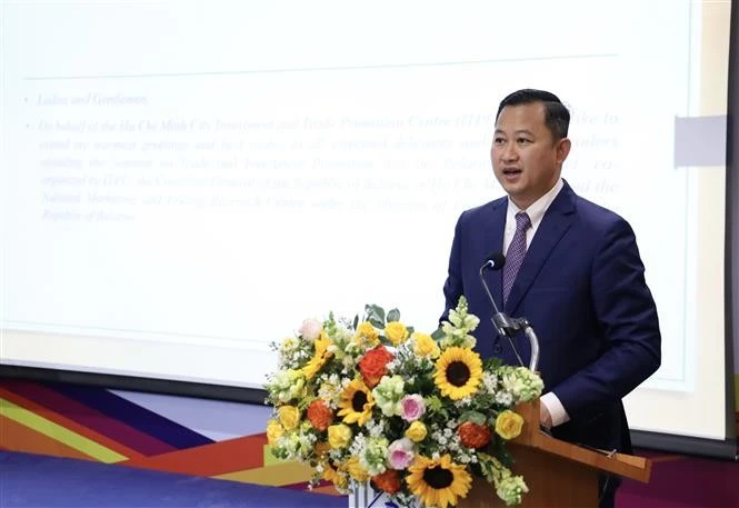 Tran Phu Lu, Director of the Investment and Trade Promotion Centre of HCM City (ITPC), speaks at the seminar on March 19. (Photo: VNA)