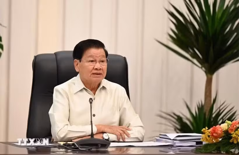 Party General Secretary and President of Laos Thongloun Sisoulith (Photo: VNA)