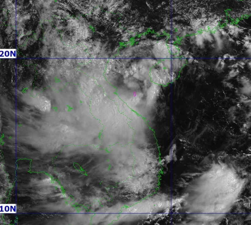 The location of Storm Nongfa's centre at 10am on August 30, 2025. (Photo published by VNA)