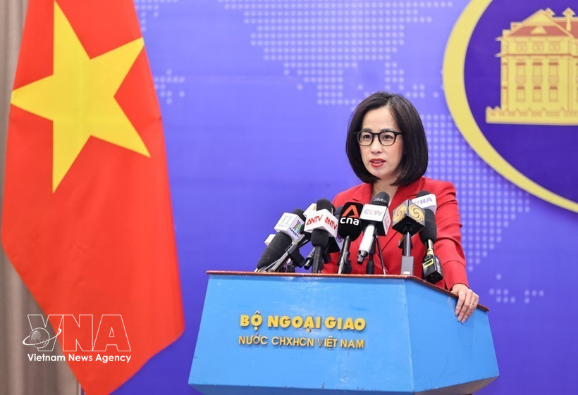 Spokesperson of the Vietnamese Ministry of Foreign Affairs Pham Thu Hang (Photo: VNA)
