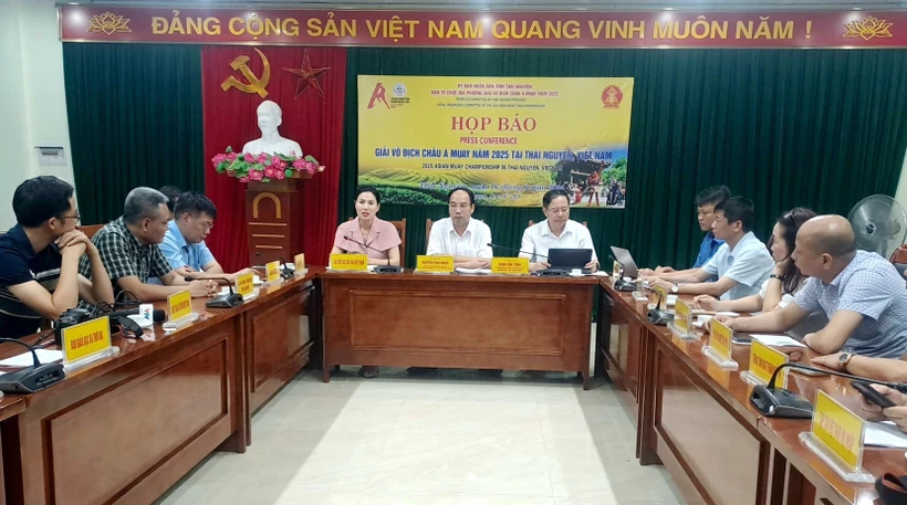 The press conference held in Thai Nguyen province on June 16 (Photo: VNA)