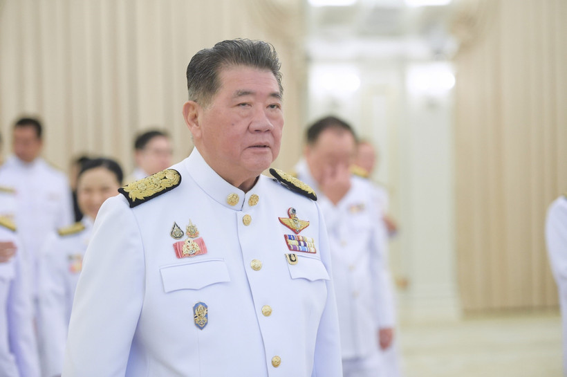 Phumtham Wechayachai, then Deputy Prime Minister and Minister of Interior of Thailand, at the Government Office in Bangkok on July 3, 2025. (Photo: Xinhua/VNA)