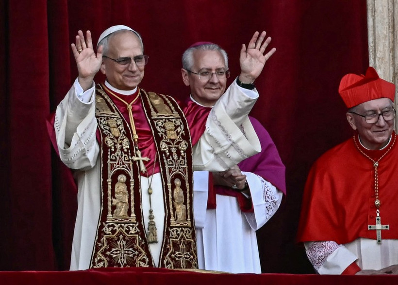 Pope Leo XIV from the balcony of St. Peter's Basilica on May 8. (Photo: AFP)