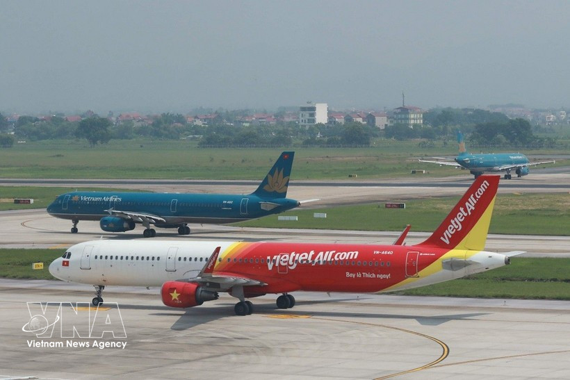 A plane of Vietjet Air (Photo: VNA)