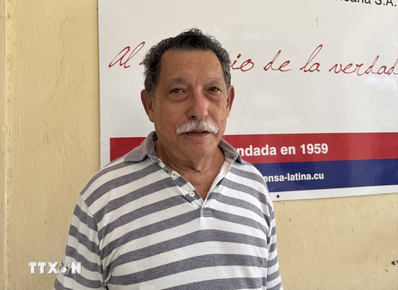 Journalist Roberto Molina of Cuba’s Prensa Latina news agency (Photo: VNA)