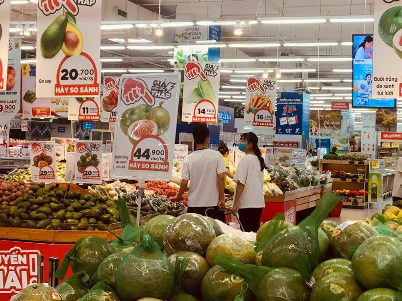 The CPI goes up 3.22% year-on-year in the first quarter of 2025. (Photo: VNA)