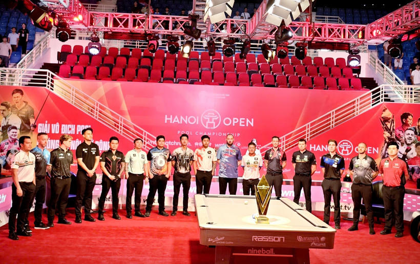 The 16 best players of the Hanoi Open Pool Championship 2025 (Photo: VNA)