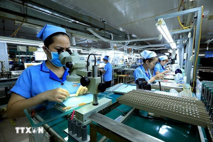 Dong Nai aims to have 1.5 billion USD in FDI disbursed in 2025 in efforts to achieve double-digit economic growth. (Illustrative photo: VNA)