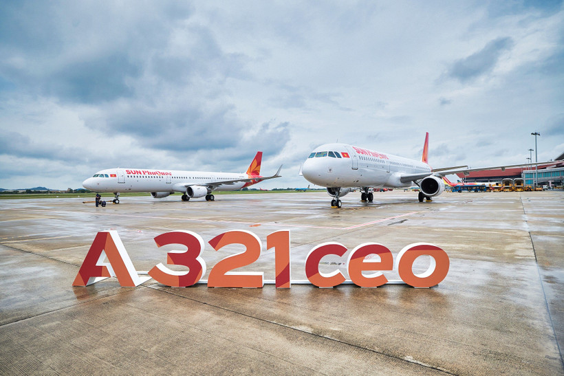 Sun PhuQuoc Airways welcomes two more Airbus A321CEOs, moving closer to completing an 8-aircraft fleet in 2025. (Photo: Sun Group)