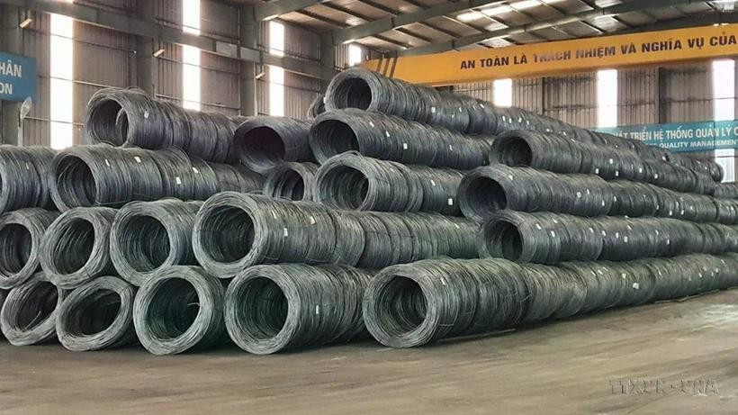 A factory of the Viet Duc Steel JSC in Vinh Phuc province (Photo: VNA)