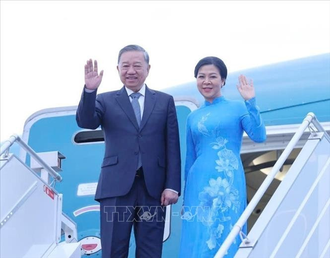 Party General Secretary To Lam and his spouse Ngo Phuong Ly (File photo: VNA)