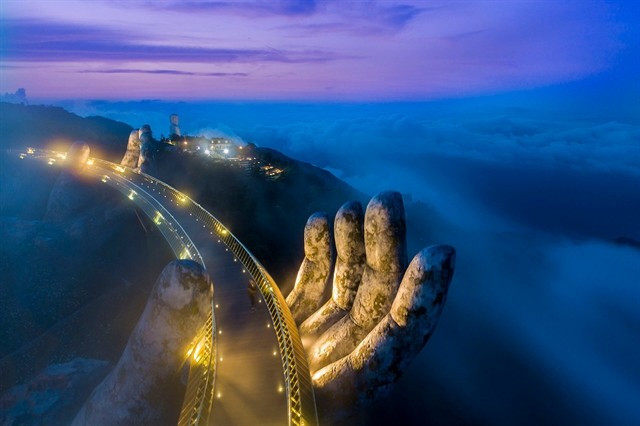 Vietnam's Golden Bridge is one of the world's most beautiful bridge in the world in 2026 by Time Out. (Photo courtesy of Hello Vietnam)