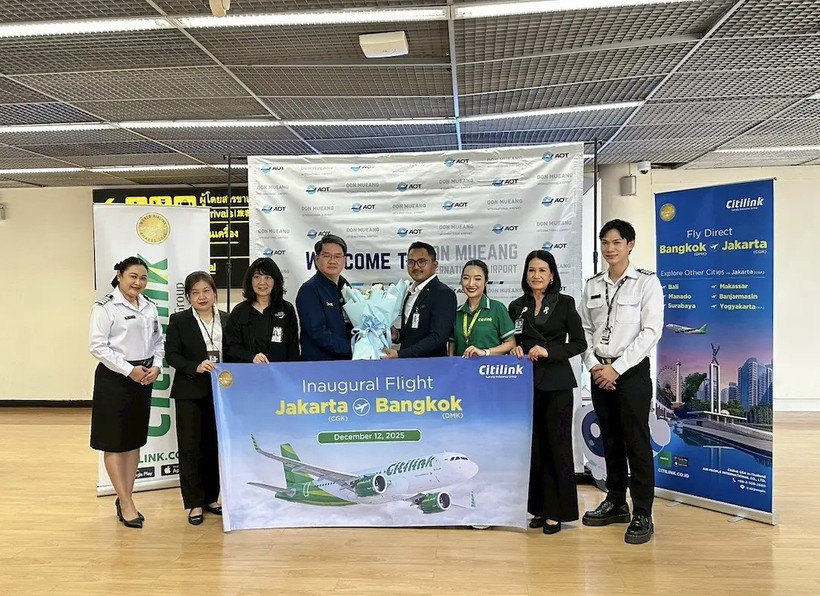 The new air route connecting Jakarta with Bangkok is hoped to significantly enhance air connectivity between Thailand and Indonesia. (Photo: thainews.prd.go.th)