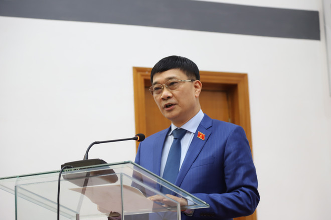 NA Vice Chairman Vu Hong Thanh speaks at the seminar. (Photo: VNA) vu-hong-thanh.jpg