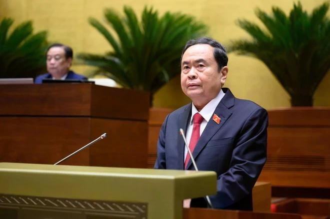 National Assembly Chairman Tran Thanh Man speaks at the opening session of the the 15th NA’s ninth session in Hanoi on May 5. (Photo: VNA) tran-thanh-man.jpg