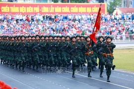 Elite special forces participate in the parade to celebrate the 70th anniversary of Dien Bien Phu Victory (May 7, 1954 - 2024)