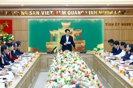 State President Luong Cuong speaks at the conference. (Photo: VNA)