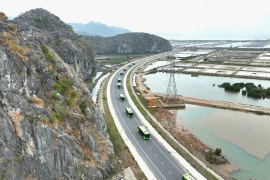 Free e-vehicles service provided for tourists on Cat Ba island. (Photo: VNA)