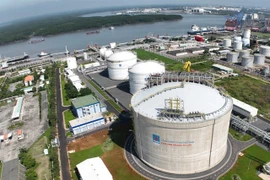 The Thi Vai LNG Terminal of PV Gas in the southern province of Ba Ria - Vung Tau, which produces about one million tonne of liquefied natural gas (LNG) per year. (Photo: VNA) 