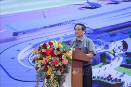 Prime Minister Pham Minh Chinh speaks at the ceremony (Photo: VNA)