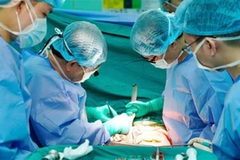 Over 200 health professionals from the University Medical Centre Ho Chi Minh City (UMC) successfully perform organ procurement and transplantation on January 25. (Photo: VNA)