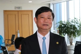 Vo Van Minh, Chairman of the provincial People’s Committee, speaks to a Vietnam News Agency reporter at a recent meeting in the province. (Photo: VNA)