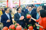 Prime Minister Pham Minh Chinh visits OCOP (One Commune One Product) booths at the first Spring Fair 2026. (Photo: VNA)