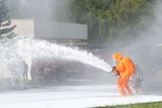 An emergency response drill at the Da Lat Nuclear Reactor. (Photo: VNA)