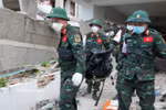 Vietnamese rescue forces recover victims from rubble in earthquake-hit Venezuela 