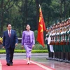 PM Pham Minh Chinh hosts welcome ceremony for Thai PM Paetongtarn Shinawatra