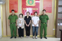 The three suspects at the police station (Photo published by VNA)