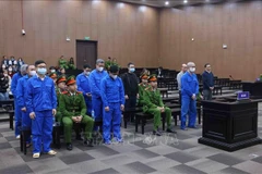 Defendants at the trial opened on March 17 by the Hanoi People's Court (Photo: VNA)