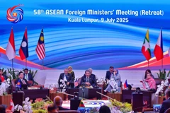 Malaysian Minister of Foreign Affairs Mohamad Hasan chairs the 58th ASEAN Foreign Ministers' Meeting (Retreat) on July 9, 2025, (Photo published by VNA)
