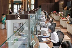 The headquarters of Vietcombank in Hanoi (Photo: VNA)