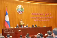 The closing ceremony of the first extraordinary session of the 10th Lao National Assembly on July 10, 2026. (Photo: VNA)