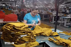 The textile and footwear sector will be among the industries hit hardest by the new US tariff policy. (Photo: VNA)