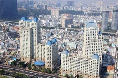 Buildings on Nguyen Huu Canh street in Ho Chi Minh City (Photo: VNA)