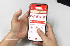 A resident in Ho Chi Minh City uses the VNeID app for administrative procedures. The city is accelerating digital literacy efforts to ensure all citizens can participate in the digital space. (Photo: VNS/VNA)
