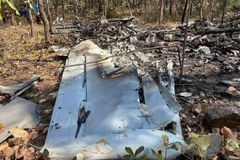 The site of the military aircraft crash in Chiang Mai province, Thailand, on January 29 (Photo: Xinhua/VNA)