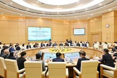 The meeting between leaders of the Ministry of Industry and Trade and the EU-ABC delegation in Hanoi on November 25 (Photo: Ministry of Industry and Trade)