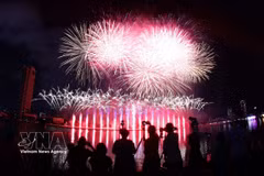 Da Nang-Vietnam debuts fireworks performance in the opening ceremony of the Da Nang International Fireworks Festival-DIFF 2026 on May 30. (Photo: VNA)