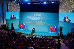 Party General Secretary To Lam delivers a speech at the Russian Presidential Academy of National Economy and Public Administration (RANEPA) in Moscow on May 10. (Photo: VNA)