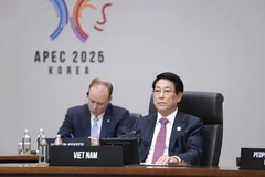 State President Luong Cuong attends the second plenary session of the 32nd APEC Economic Leaders’ Meeting in Gyeongju city, the Republic of Korea, on November 1, 2025. (Photo: VNA)
