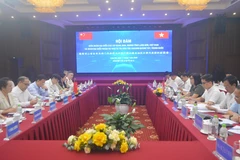 The talks between officials of Lang Son province and the Guangxi Zhuang Autonomous Region on July 17 (Photo: VNA)