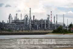 An oil refinery on Pulau Bukom Island of Singapore (Photo: Xinhua/VNA)