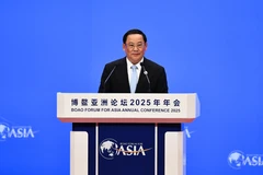 Lao Prime Minister Sonexay Siphandone speaks at the Boao Forum for Asia Annual Conference 2025 in Hainan, China, on March 27, 2025. (Photo: Xinhua/VNA)