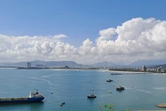 Construction has started on the Lien Chieu deep-sea port in Da Nang. The port will be a key base for logistics and exports for the Da Nang Free Trade Zone. (Photo: VNS/VNA)