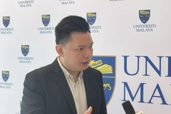 Collins Chong Yew Keat, a foreign affairs, security and strategy analyst at the University of Malaya, grants an interview to the Vietnam News Agency. (Photo: VNA)