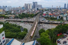 Nhon - Hanoi Station metro line. (Photo: VNA)